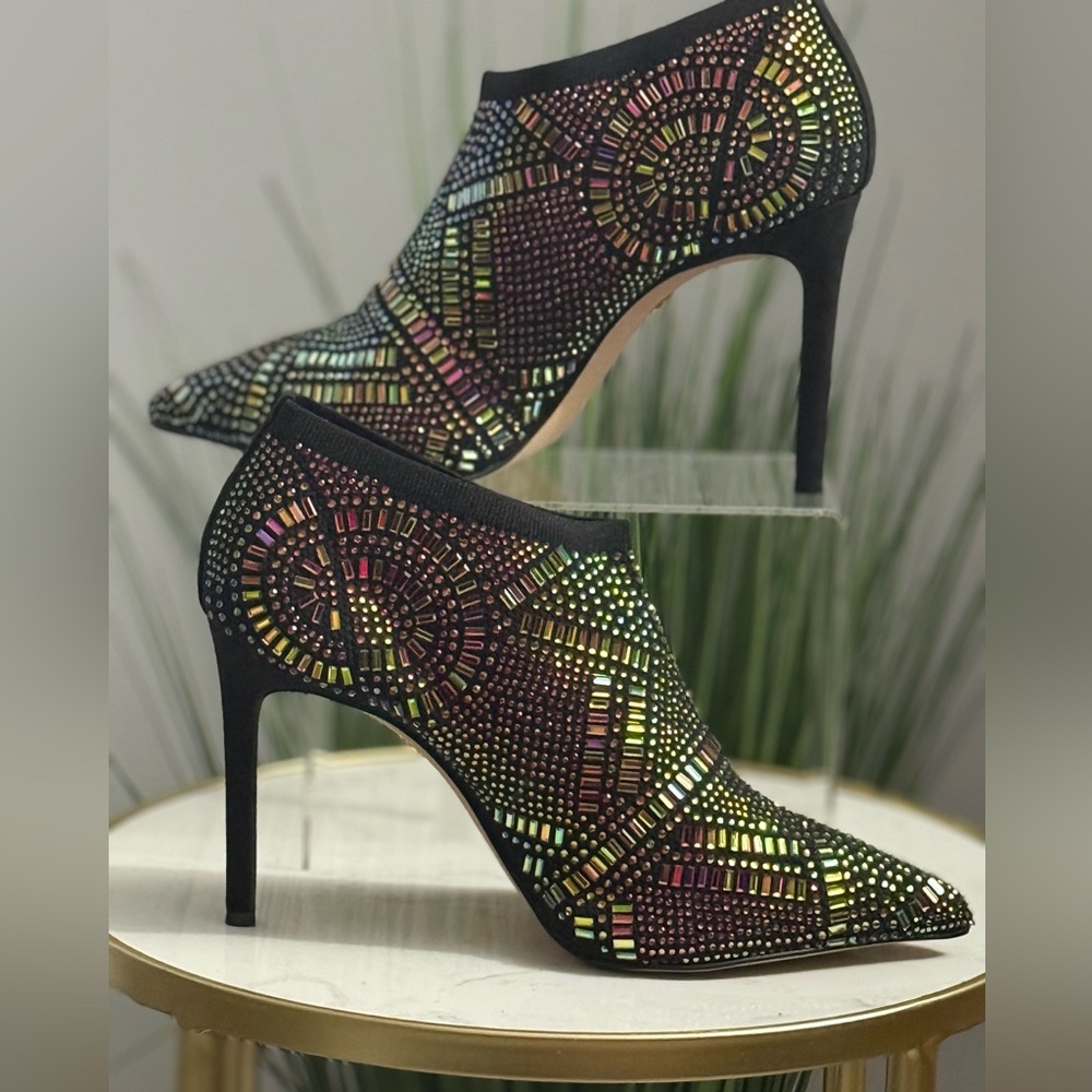 NWOT Thalia Sodi Rhinestone Knit Ankle Booties